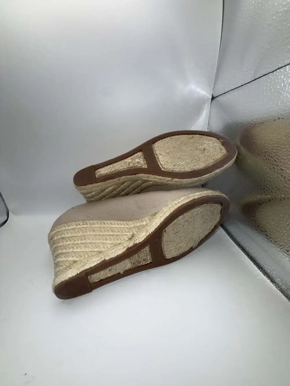 J.Crew Women's Canvas Espadrille Wedges in Beige